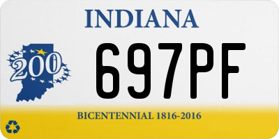 IN license plate 697PF