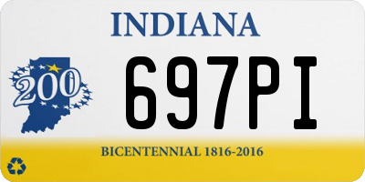 IN license plate 697PI