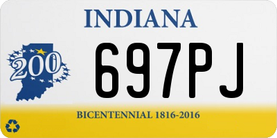 IN license plate 697PJ