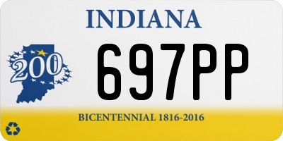 IN license plate 697PP