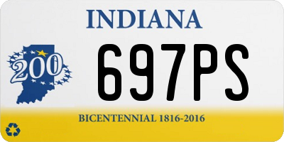 IN license plate 697PS