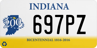 IN license plate 697PZ