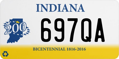 IN license plate 697QA