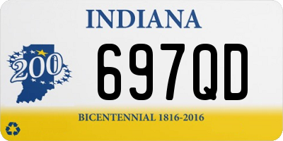 IN license plate 697QD