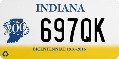 IN license plate 697QK