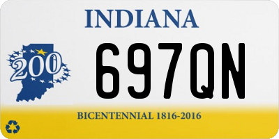 IN license plate 697QN