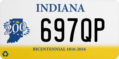IN license plate 697QP