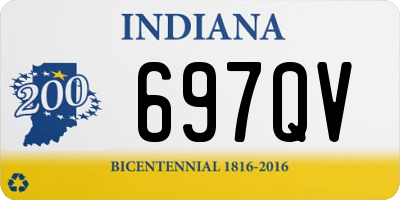 IN license plate 697QV