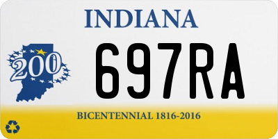 IN license plate 697RA