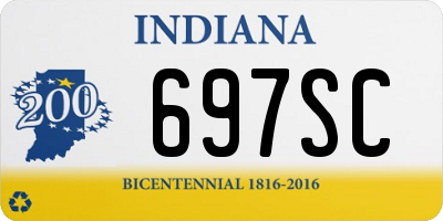 IN license plate 697SC