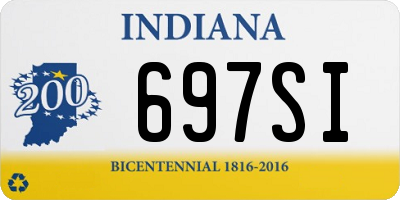 IN license plate 697SI
