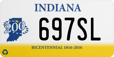 IN license plate 697SL