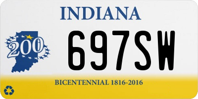 IN license plate 697SW