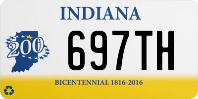 IN license plate 697TH