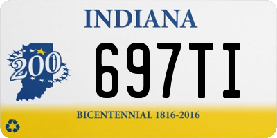 IN license plate 697TI