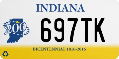 IN license plate 697TK