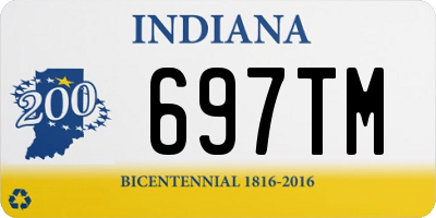 IN license plate 697TM