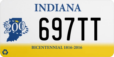 IN license plate 697TT