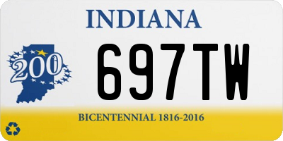 IN license plate 697TW