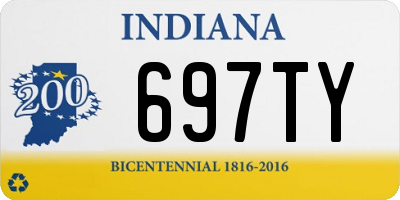 IN license plate 697TY