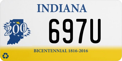 IN license plate 697U