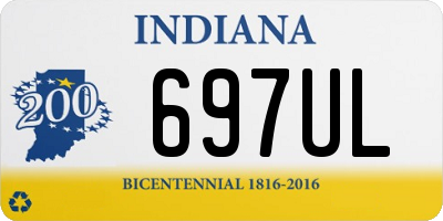 IN license plate 697UL