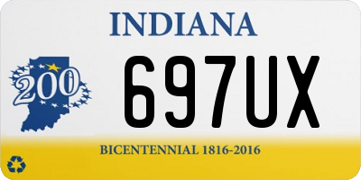 IN license plate 697UX