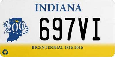 IN license plate 697VI