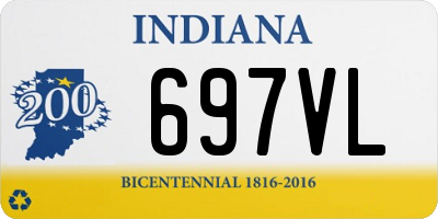 IN license plate 697VL