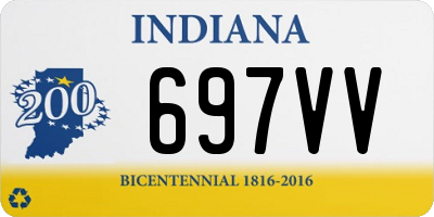 IN license plate 697VV