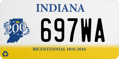 IN license plate 697WA