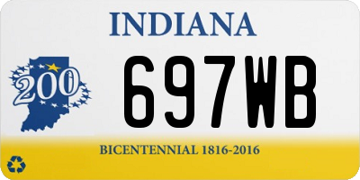 IN license plate 697WB