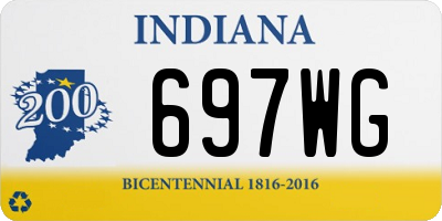 IN license plate 697WG