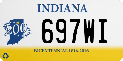 IN license plate 697WI