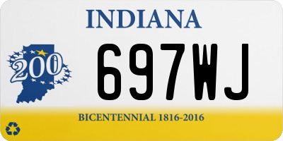 IN license plate 697WJ