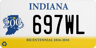 IN license plate 697WL