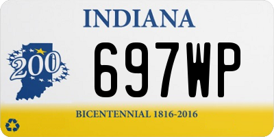 IN license plate 697WP