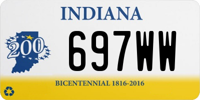 IN license plate 697WW