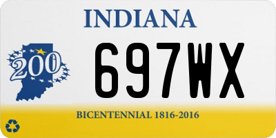 IN license plate 697WX