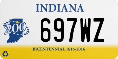 IN license plate 697WZ