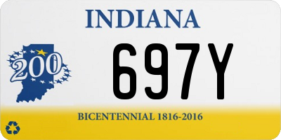 IN license plate 697Y