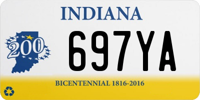 IN license plate 697YA