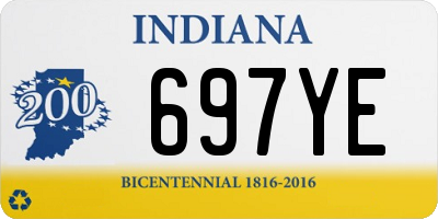 IN license plate 697YE