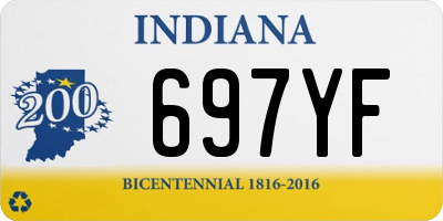 IN license plate 697YF