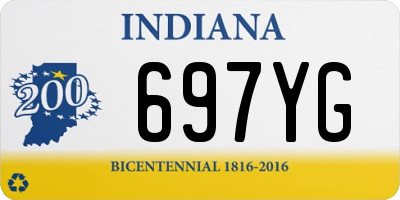 IN license plate 697YG