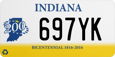 IN license plate 697YK