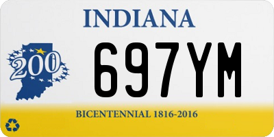 IN license plate 697YM