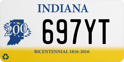 IN license plate 697YT