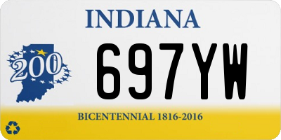 IN license plate 697YW