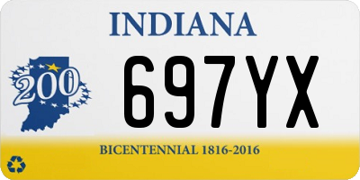 IN license plate 697YX